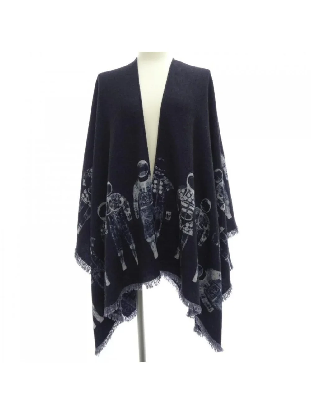 Chanel Stole Scarf Navy